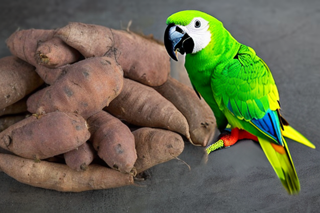 Can parrots eat sweet potato skin